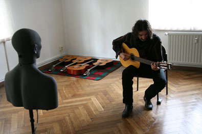 Guitarist in Echoic Room